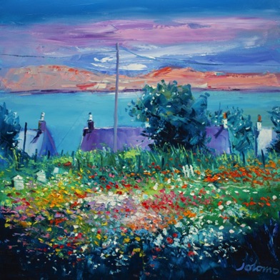 Back garden flowers the village Iona 24x24 Back garden flowers the village Iona 24x24